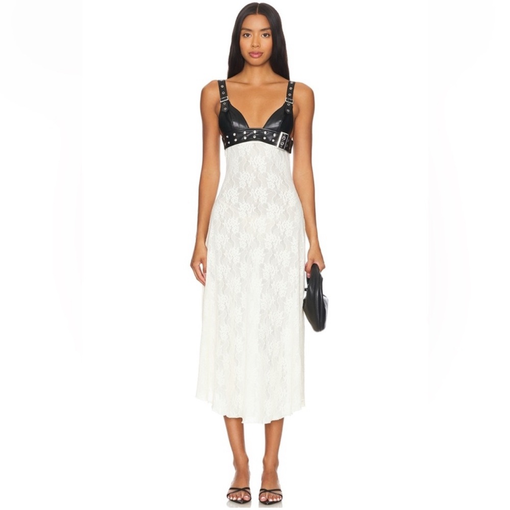 WeWoreWhat Lace Bodice dress